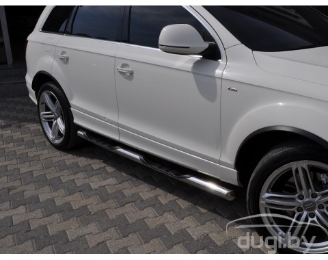 Пороги - трубы "Delux" для Audi Q5